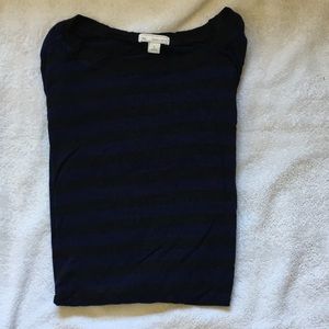 GAP Women’s Black Stripe Long-sleeve Top (L)